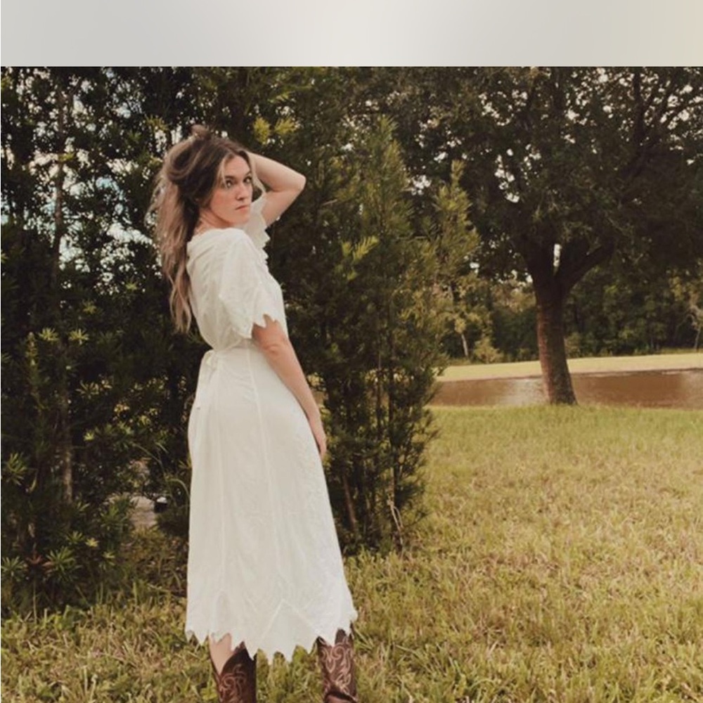 Chic White Button-Front Maxi Dress - image 2